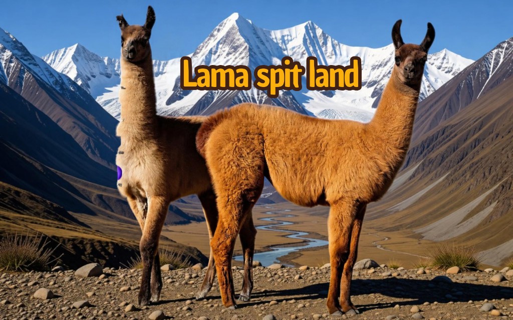 Lama spit Lands — llamas in the mountains